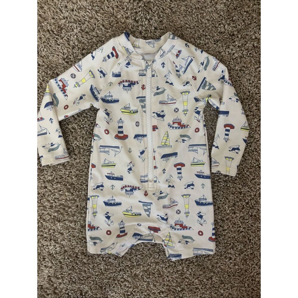❤️Old Navy Baby Long Sleeve Rash Guard Swimsuit